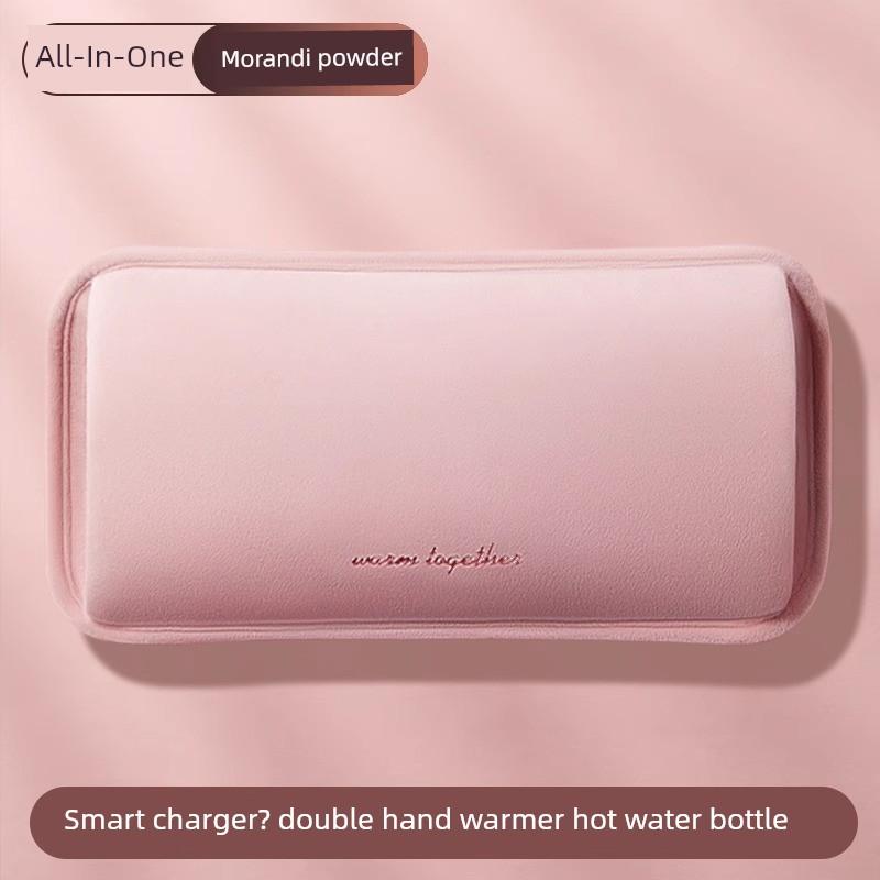 Electric Hot Water Bottle, Warm Water Bag, Hand Warmer, Rechargeable Water-Filled Heating Pad, Explosion-Proof, for Applying On the Stomach, Genuine