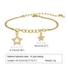 Stainless Steel Chain Pendant Zircon Five-pointed Star Bracelet For Women Y2K Sweet Girls Elegant Charm Bracelets Jewelry Gift