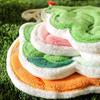 Pumpkin Shape Coral Fleece Hand Towel Three-layer Thick Super Absorbent Quick-drying Towels for Kitchen Bathroom Handkerchief