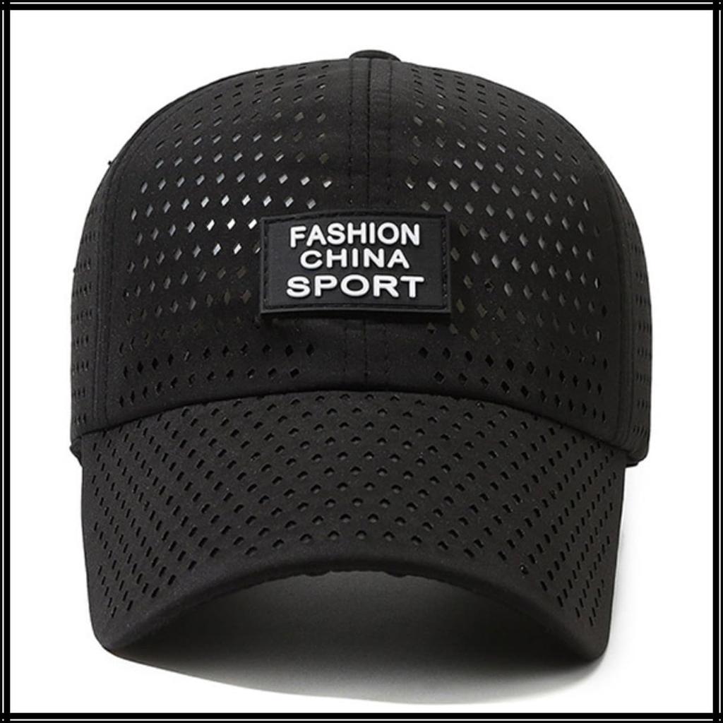CZA153 [White Fang] Kappe, Hut, Mesh, Sport, Logo, Atmungsaktiv, Leicht, Stilvoll, Herren, Damen, (Weiß)