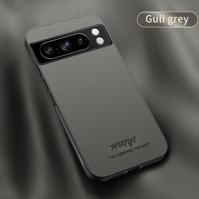 Leather Magsafe Case for Google Pixel 8 Pro Car Magnetic Holder Wireless Charging Silicone Hard Phone Cover GooglePixel8Pro