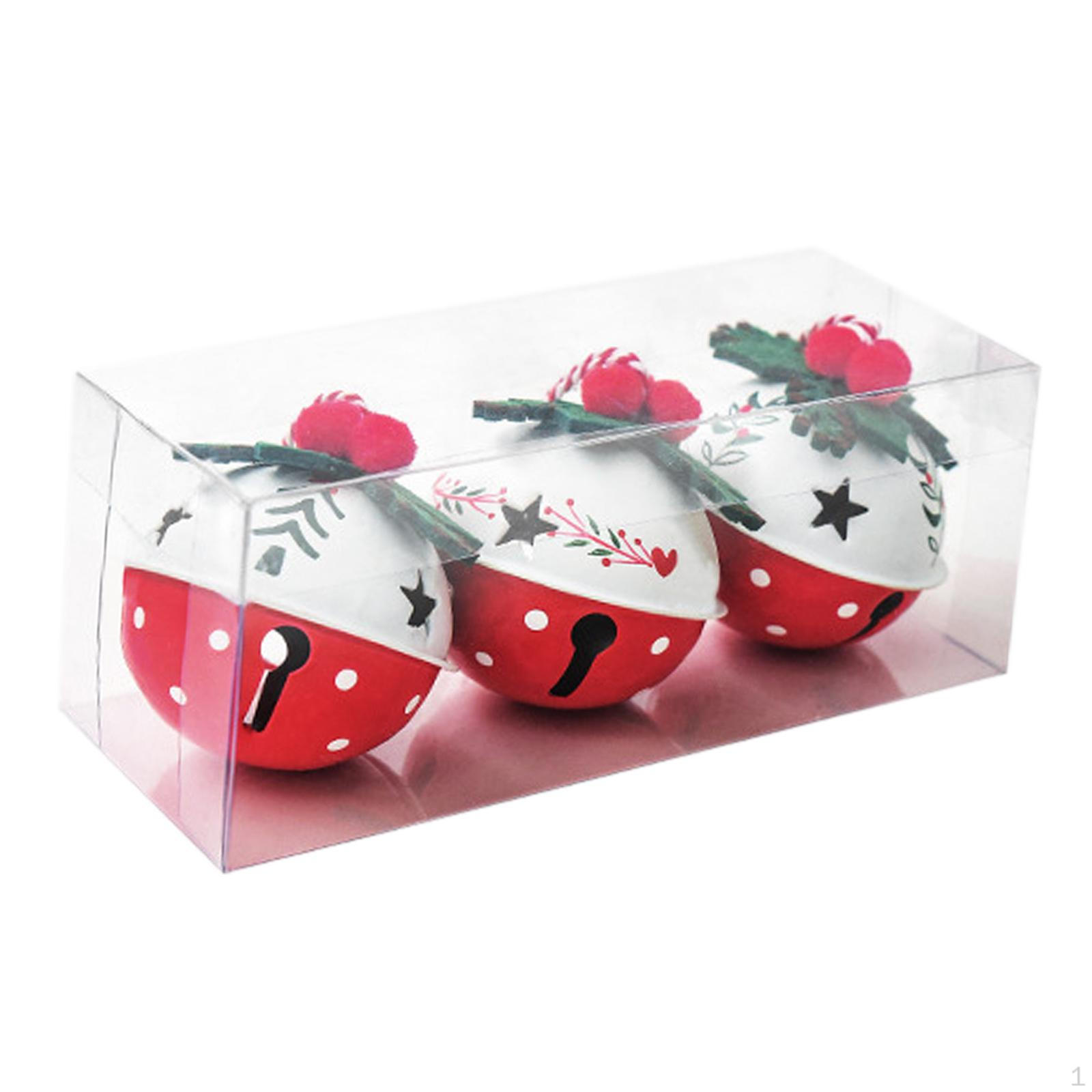 

3 Pieces Bell Christmas Hanging Ornaments Tree Decorations Xmas Decor for Yard Style A