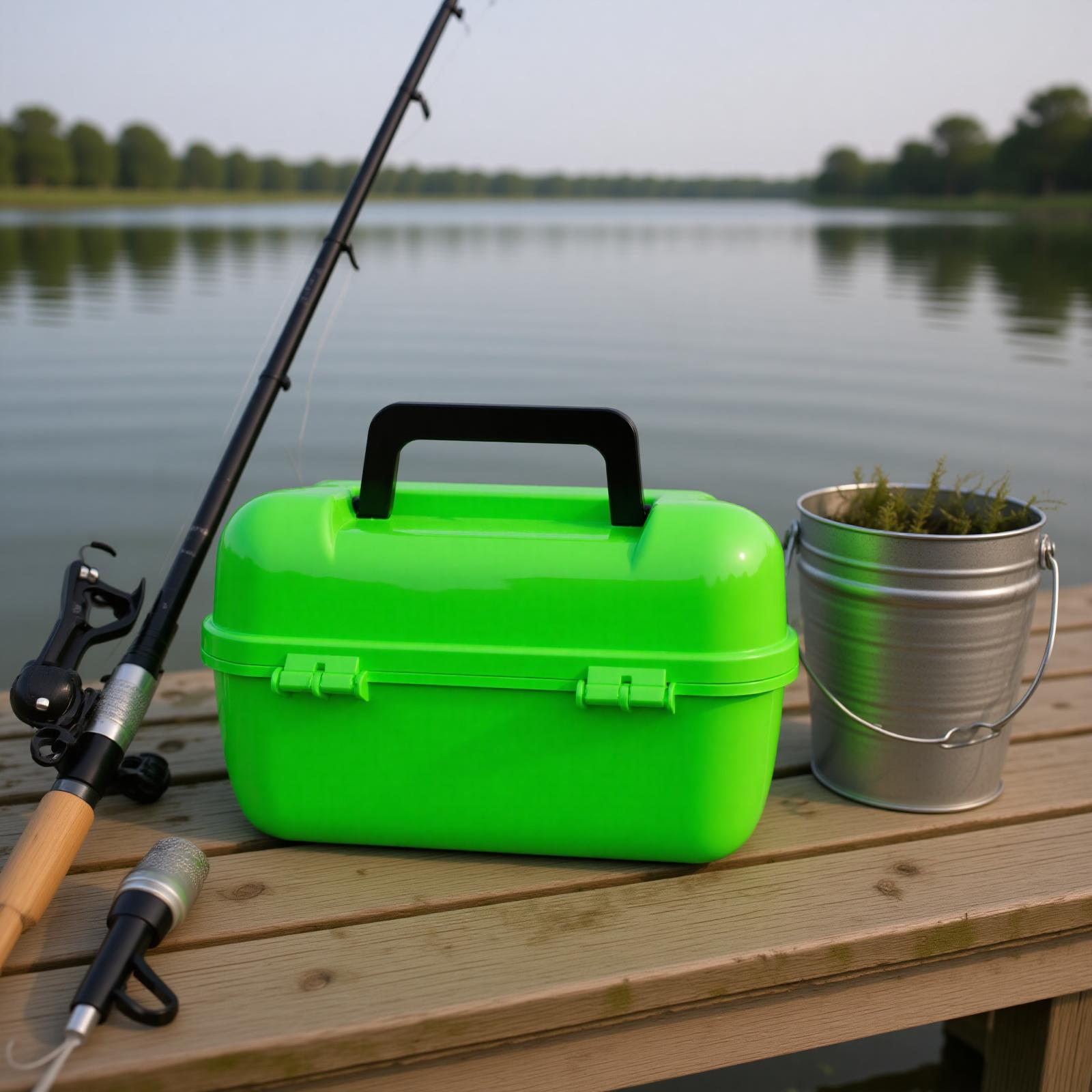 Ящик для рыболовных снастей, 2-ярусный, многофункциональный, для хранения приманок, крючков, инструментов