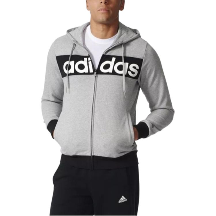 Adidas Comfortable Soft Hooded Zipper Jacket Men Jackets AY3749