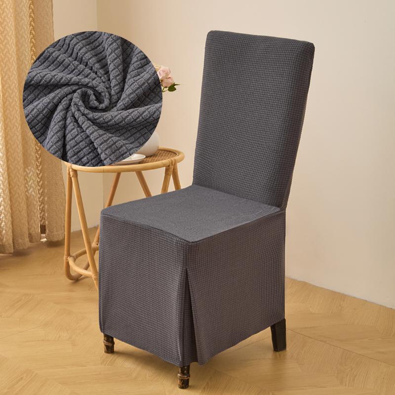 Rekbare Parsons Eetkamerstoelhoezen Afneembaar Wasbaar Keukenstoelbeschermers Universele Pasvorm Slipcovers 1 piece black