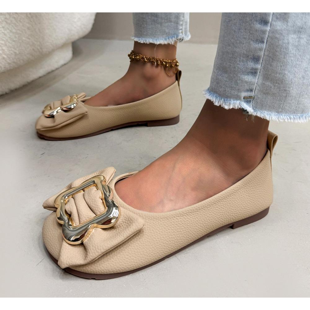

Дизайнерские балетки модного бренда Женские удобные балетки на мягкой подошве с мелким вырезом Слипоны Повседневные лоферы Кожаные одинарные туфли Лоферы 43 хаки