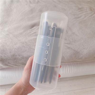 Candy Drop - Retractable Translucent Plastic Makeup Brush Case
