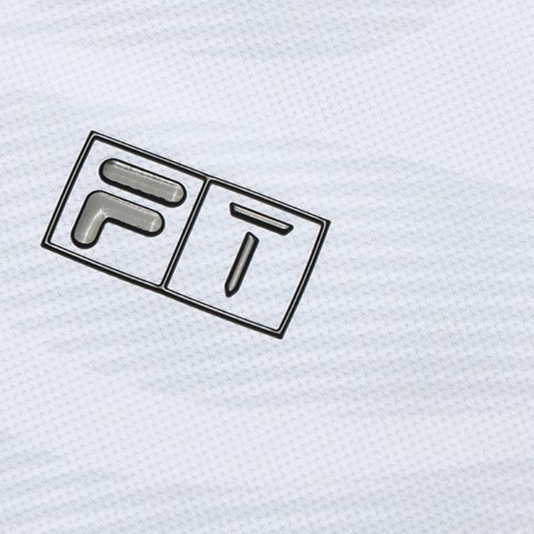 Fila Golf Series Fashionable Versatile Comfortable Skin-Friendly Short Sleeve Golf Shirt Men Tops White A11M525126F-ZA