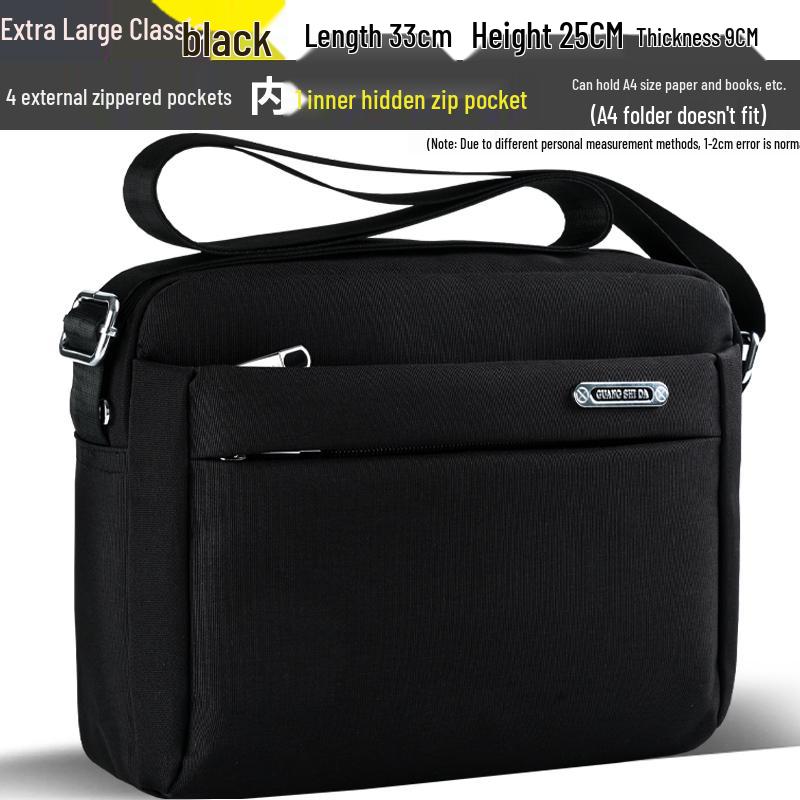 Trendy Men's Waterproof Oxford Crossbody Shoulder Bag