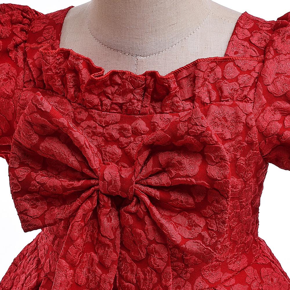 Sukienki dziecięce dla dziewczynek elegancka suknia ślubna księżniczki dzieci w stylu Vintage suknia wieczorowa bal bożonarodzeniowy Vestidos 3 8 10 lat