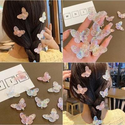 Bangs Clips Butterfly Hair Clip Cute Mermaid Butterfly Hair Clips Gifts Butterfly Duckbill