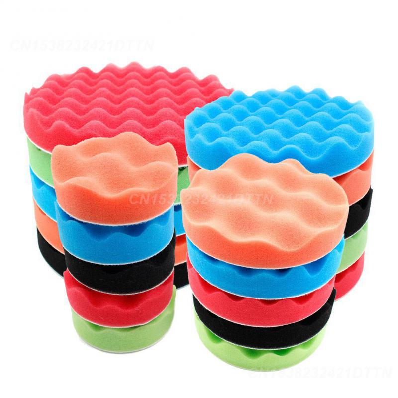 Polishing Pad Portable Foam Buffer Pads Self-adhesive Buffing Waxing Buffer Drill Wheel Polisher Removes Scratches Car Repair