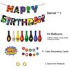38Pcs Superhero Themed Party Supplies Avenger Birthday Party Decor for Children