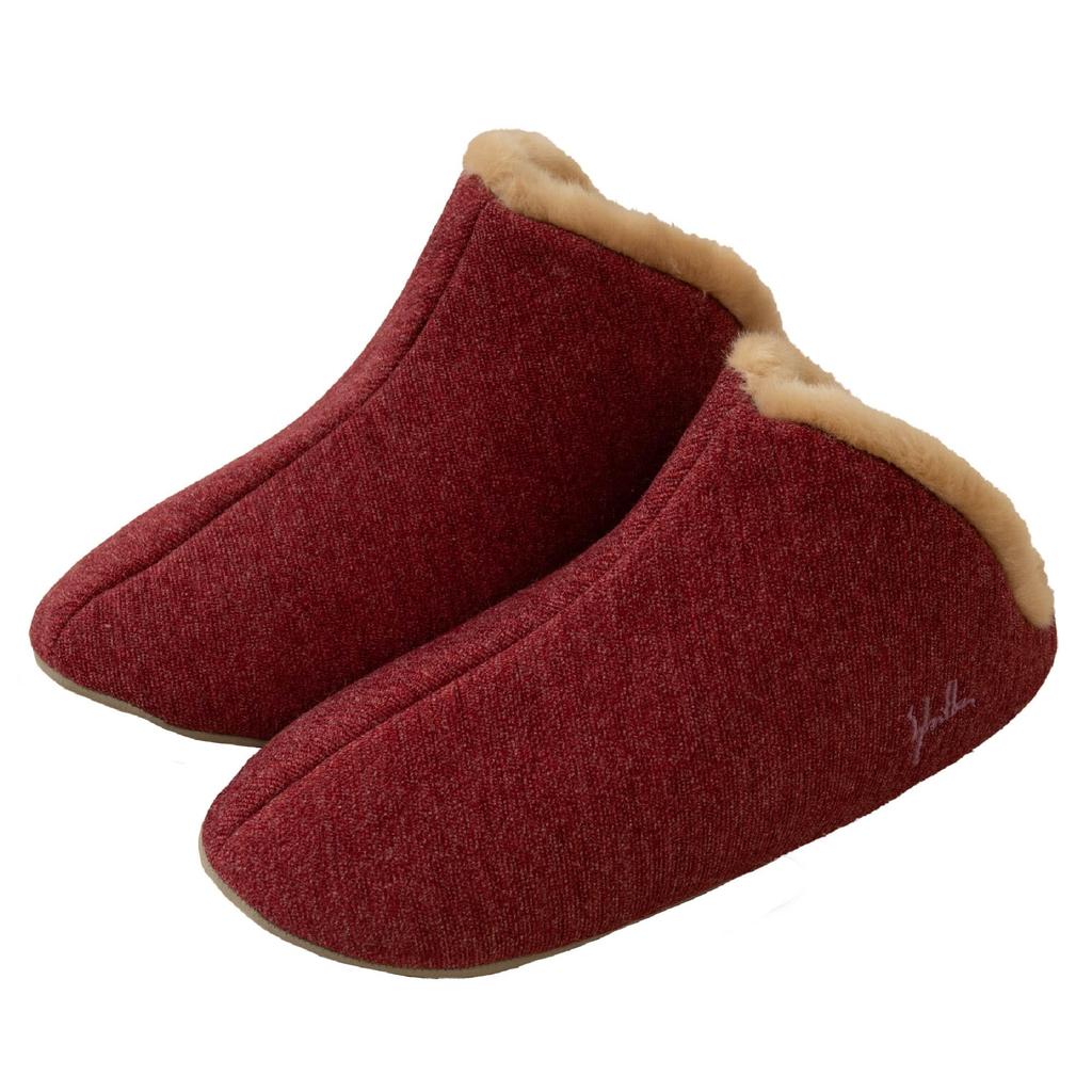 Sybilla Altena Size Senko 49579 Slippers, M, Approx. 22-24cm, Red, Washable, Stylish, Cute,