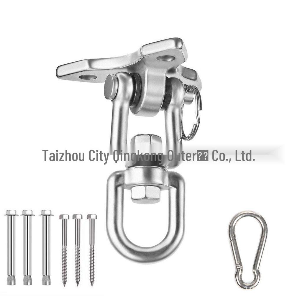 360° Rotating Stainless Steel Swing Hook for Outdoor Hammock or Swing Chair