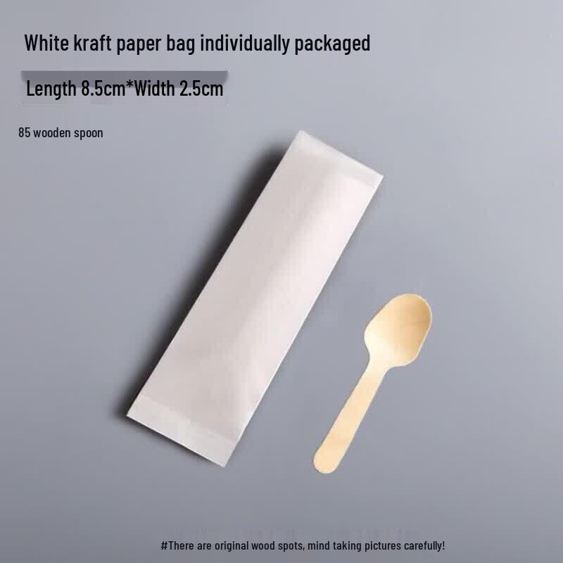 

Small Disposable Wooden Dessert Spoons