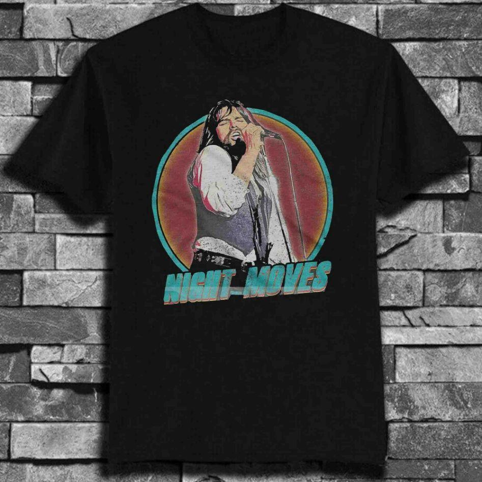 Vintage Bob Seger Night Moves Retro Black men All size Shirt E160 Unisex T-Shirt XXXL