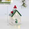 Glowing Ceramic Snow House Christmas Window Display Ornament