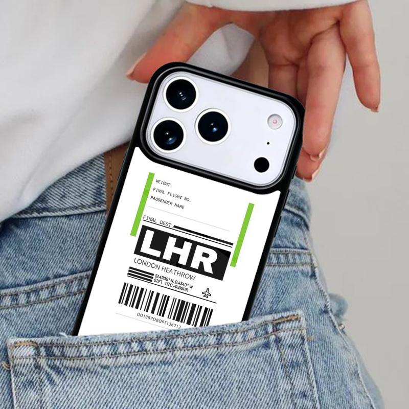 Ins Travel Label Country Customer Phone Case for iPhone 16e 15 14 13 12 17 Pro Max Plus Air 17pro Cover Coque