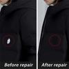 Universal Black Self-Adhesive Fabric Repair Patch (2-Piece) -No-Cut Instant Fix For Down Jackets & Coats