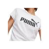 Puma Essentials Logo Tee Women Tops White 586295-02