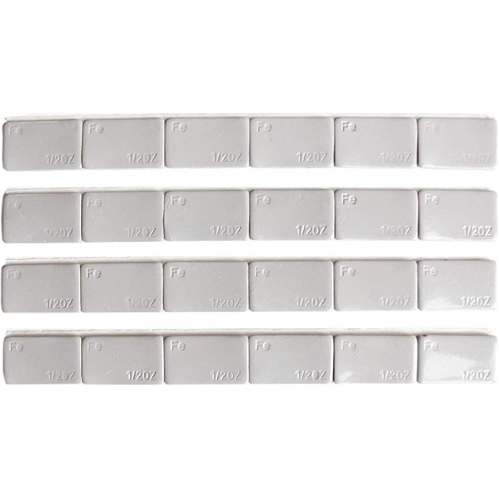 ACCRETION 1/2 Oz Grey Adhesive Backed Wheel Weights (12 Oz Pack)