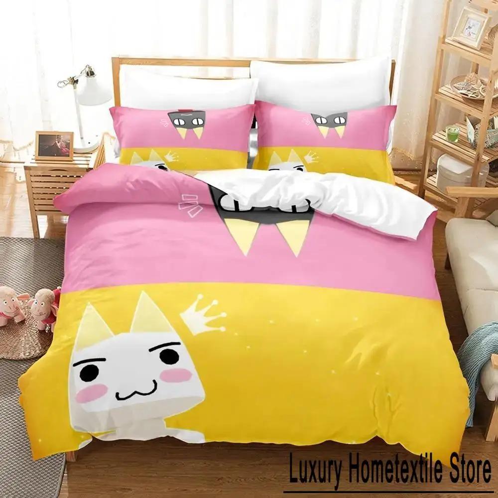 

Cute Inoue Toro Bedding Set Single Twin Full Queen King Size Bed Set Adult Kid Bedroom Duvet cover Sets 3D Anime Bed Sheet Set Tool 70x133cm 2pcs
