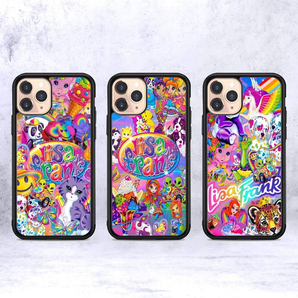 Lisa Frank Art Phone Case For IPhone 16 Pro Max 15 14 Plus 14 13 12 11 17 PC+TPU Cases Back Cover