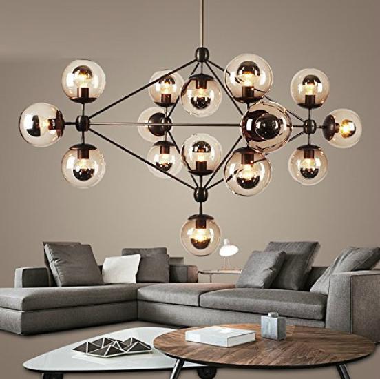 KY LEE LED Filament Glühbirnen, G80 Sockel, 2700K Warmweiß, 8W (60W Glühbirnenäquivalent), Stilvoll, Umgebungsbeleuchtung, Halbverchromt, für Zuhause