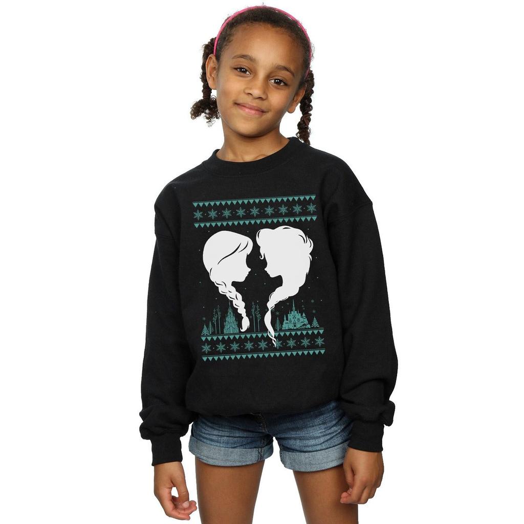 Disney Mädchen-Sweatshirt „Frozen Christmas Sisters“.