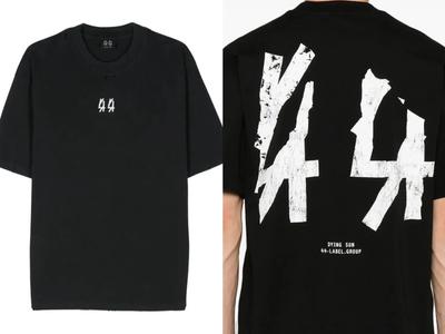 2026 44 LABEL GROUP Cotton Tshirt Mens Womens Hip Hop Letter Printed TShirt 44 Designer Brand Tee Tops Streetwear New