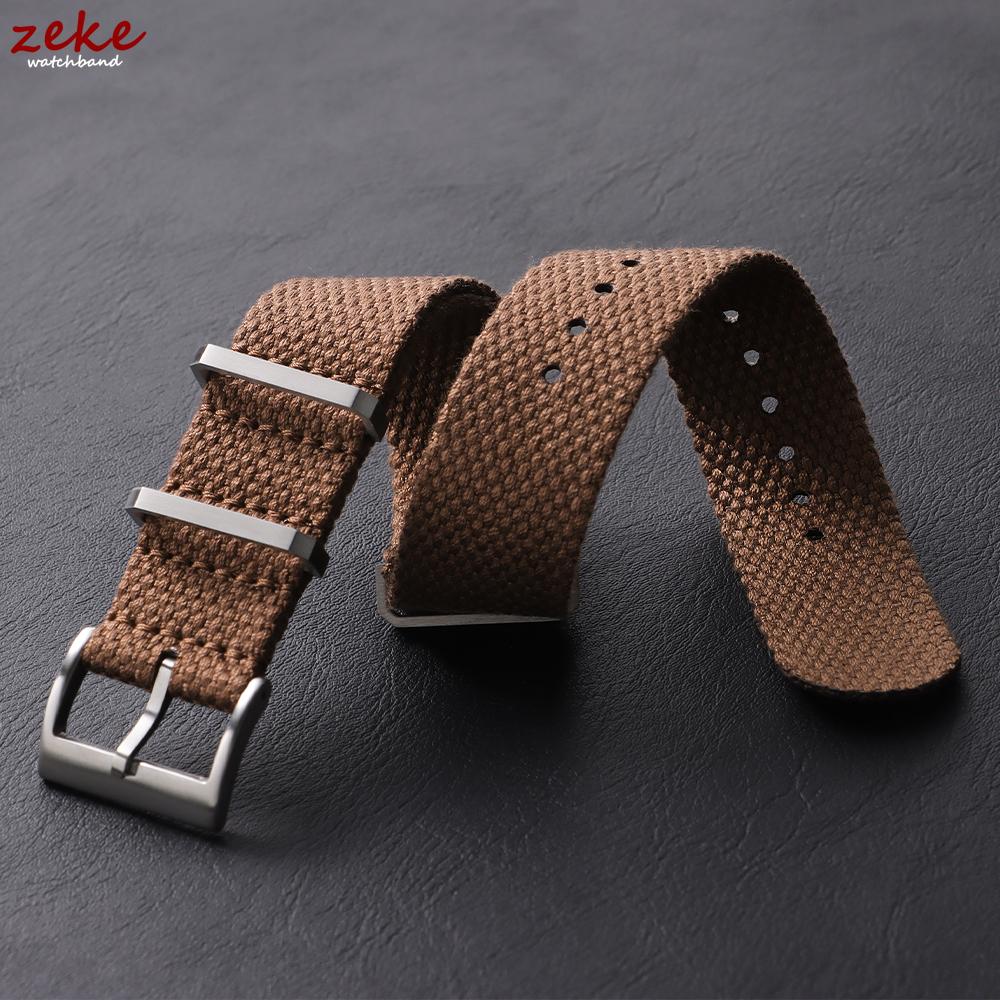 Ribbed Nylon Watch Band 20mm 22mm Comfortable Watch Straps Loop Military Washable Bracelet for Men Watchbands Watch Accessories