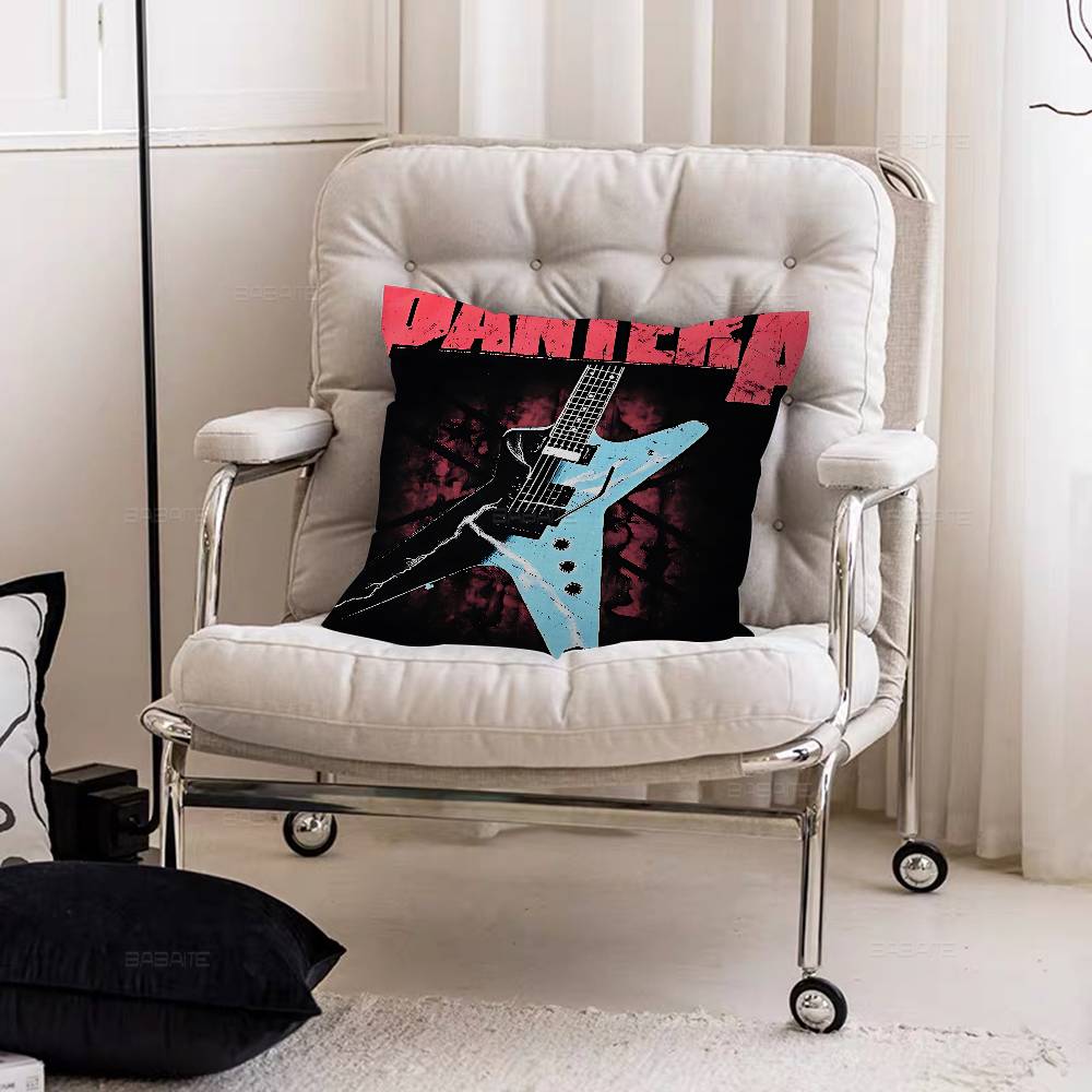 P-Pantera Band Pillow Cushion Cover Pillowcase Living Room Sofa Home Decor Customized