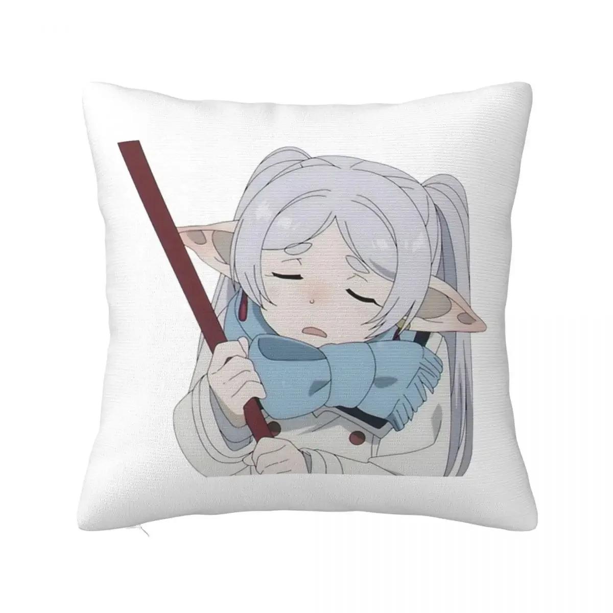 

Fern Sousou No Frieren Anime Pillow Cases Cushion Cover Zipper Decorative Throw Pillow Case Cover for Bed 66x66cm