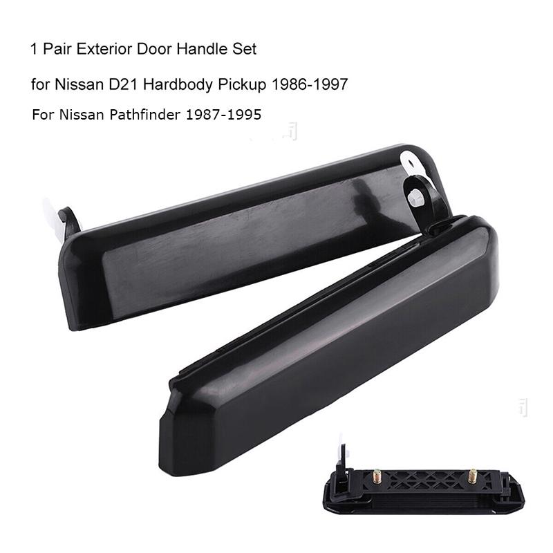 Car Outside Exterior Door Handle Front Set for Nissan D21 Hardbody Pickup 1986-1997 Pathfinder 1987-1995 8060701A10 8060601A10