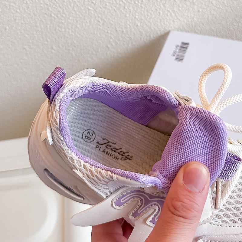 Frühlings-Sportschuhe für Mädchen 2026 - Atmungsaktives Mesh, Weiche Sohle, Rutschfeste Laufschuhe für Kinder