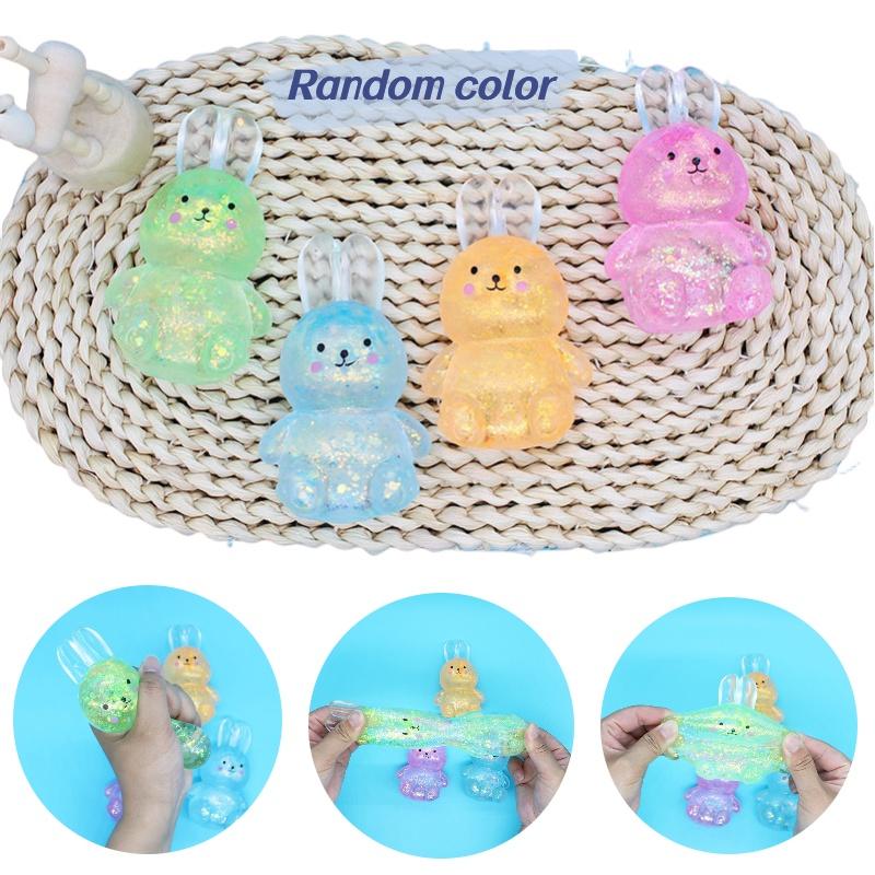 Unique Little Rabbit Maltose Pinch Toy Relieve Stress Slow Rebound White Rabbit Decompression Artifact