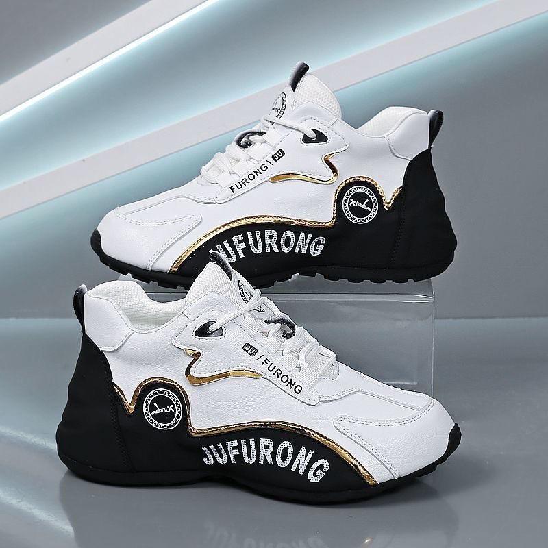 

2025 new spring sports shoes, the same for men and women, Douyin popular thickened little white shoes, couple dad shoes, fashion shoes 36