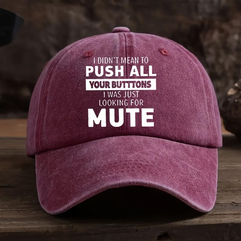 

Fun Retro Baseball Cap, Lightweight and Adjustable Humorous Printed Cap, Suitable for Outdoor Sports, Hiking and Camping кларет