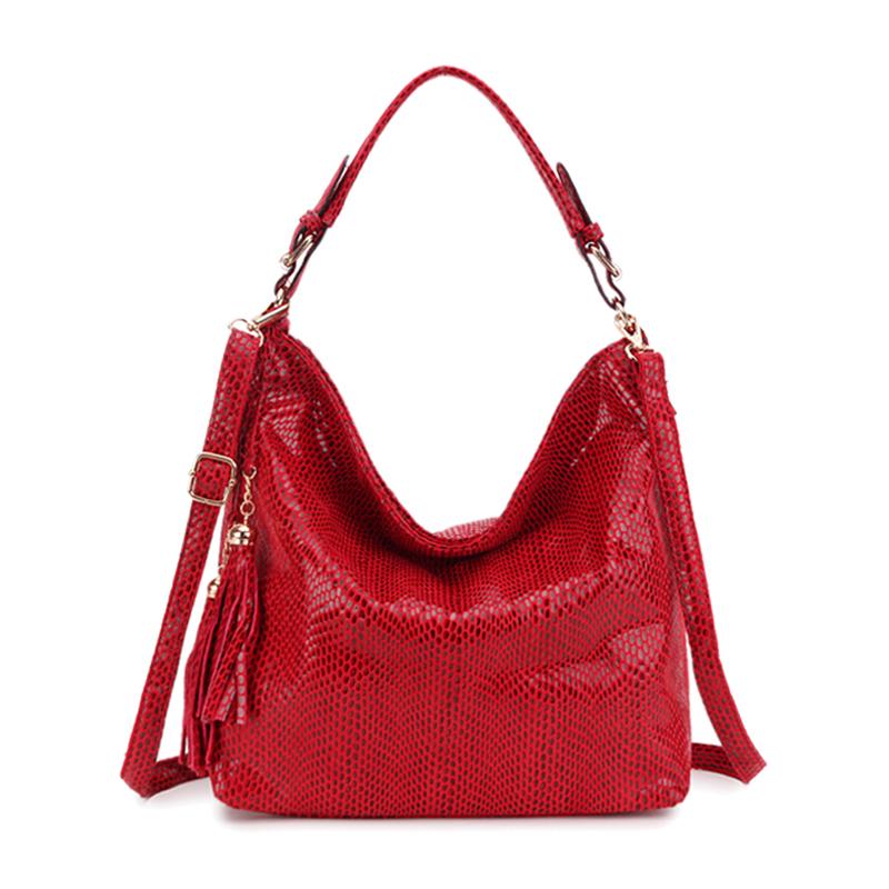 

Hobo Messenger Bag Women s Shoulder Bag Vintage Tassel Ladies Hand Bags Leather Handbag Big Crossbody Bags for women Tote