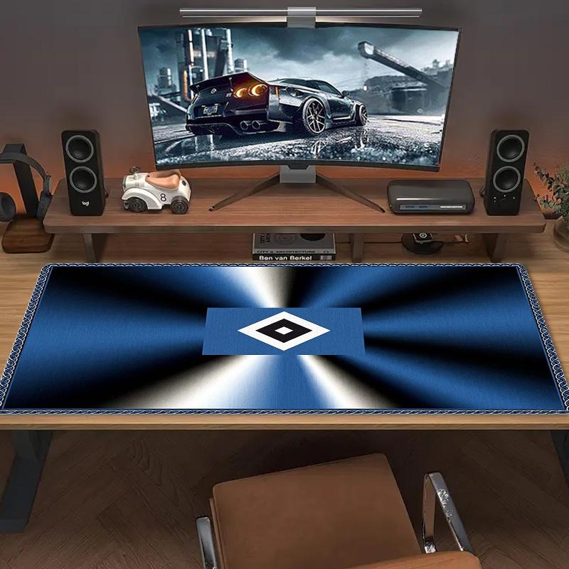 Tapis de souris Hamburger Sv Couleur Grand Coussin de Table de Jeu Antidérapant pour Ordinateur Portable Tablette Grande Tapis de Souris XXL Mini PC Tapis de Jeu Avec bordure de verrouillage