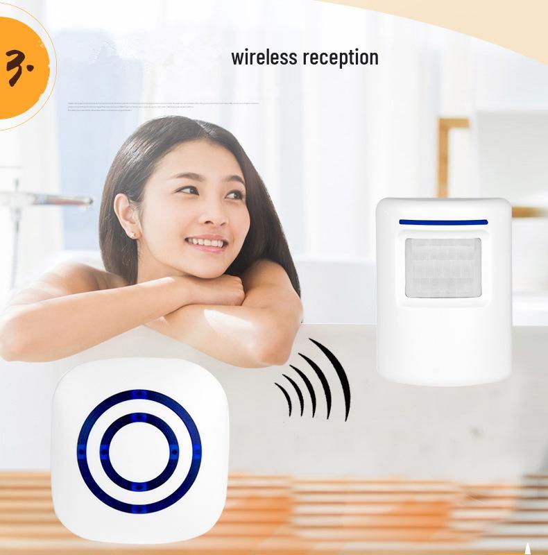 Plug-in Infrared Sensor Doorbell with 38 Melodies and Motion Detection for Home and Commercial Use