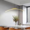 Nordic Minimalist LED Pendant Light - Sleek, Single-Line Design for Dining Room, Study, Bar, or Office.