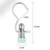 5PCS/set Multifunctional Hook Clips Stainless Steel Clothespins for Clothes Hats Pants Portable Travel Hooks Wardrobe Organizer