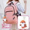 Plush Animal Keychain Soft Stuffed Toy Pendant Cute Small Doll Accessory for Bags and Keys with Durable Metal Ring and Clip Attachment