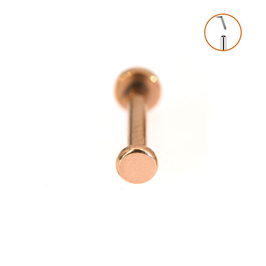 Titanstahl Konische Scheiben Langhantel Lippen-, Ohr- und Nasenstecker Piercingschmuck (0.8-1.2mm)