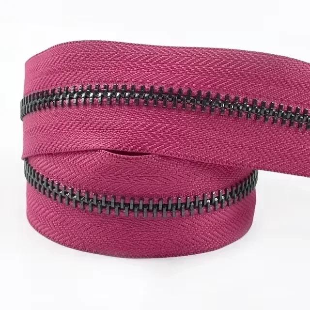 1-5 Yards 5# Meetee Metallreißverschlüsse zum Nähen Dekorativer Reißverschluss Meterware Kleidung Mantel Reißverschlussverschluss Reparatursets DIY Zubehör