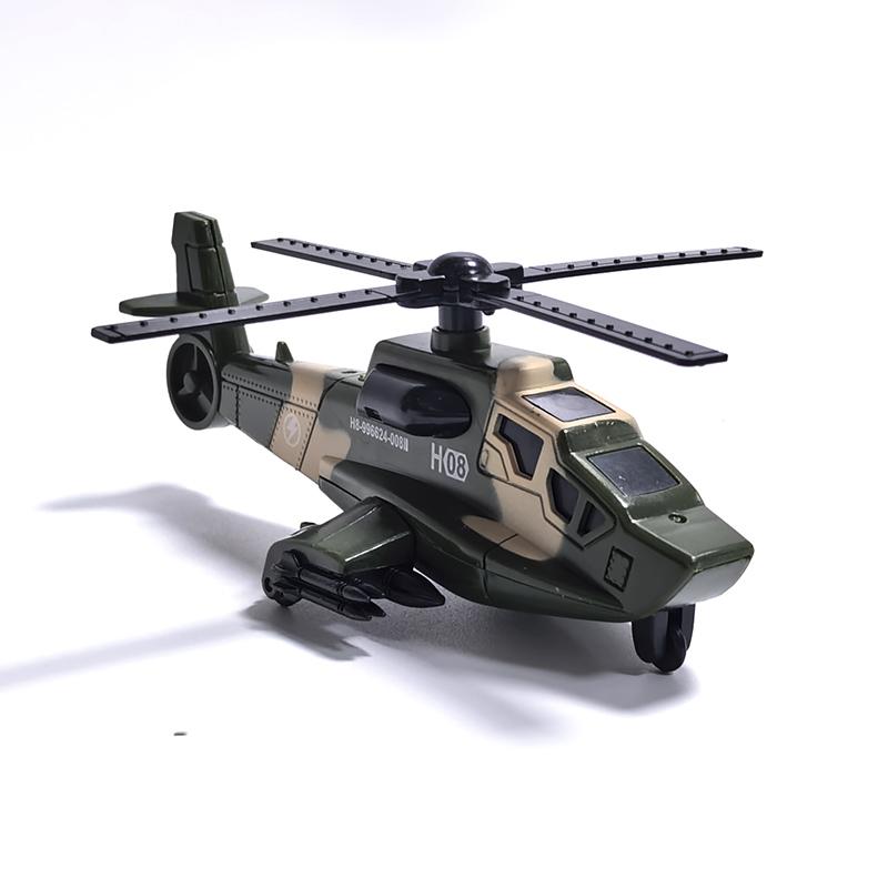 Simulation Military Armed Tank Helicopter Armored Vehicle Ambulance Truck Pull Back Car Children's Toy Model Alloy Metal+plastic