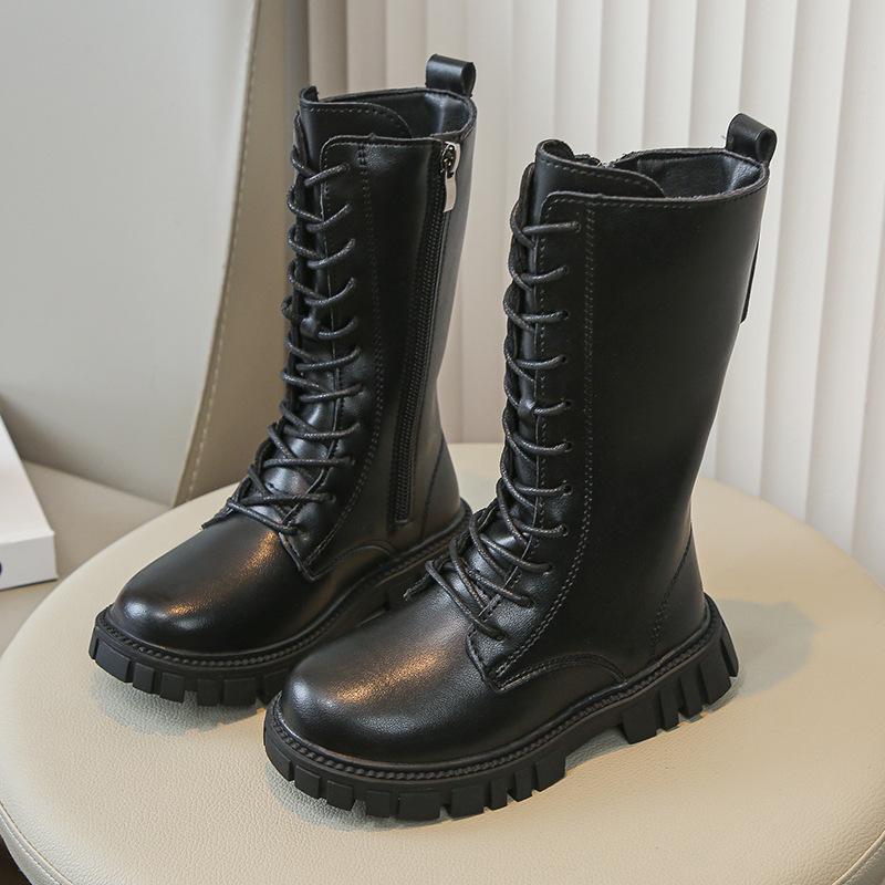 Girls boots 2026 spring and autumn children's new children's Martin boots little girl high boots