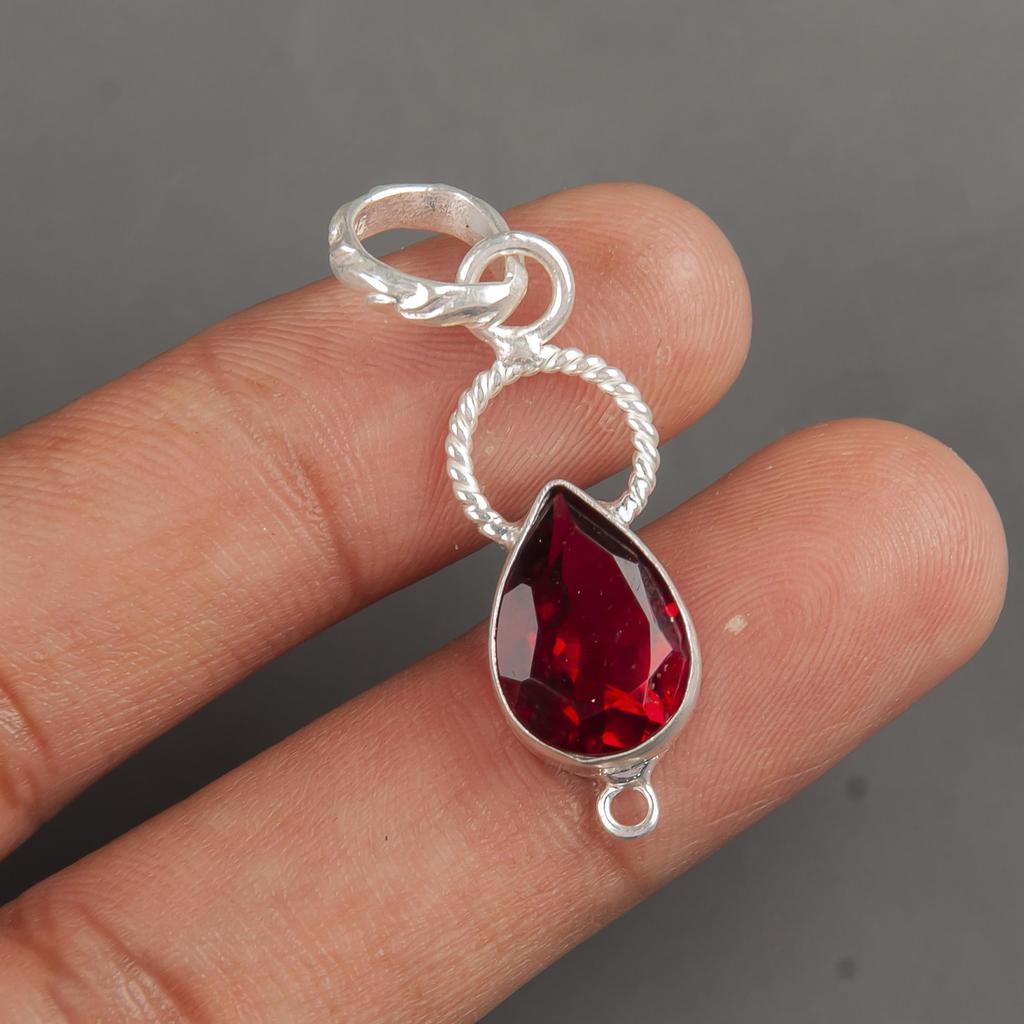 Pink Rubellite Gemstone Jewelry, 925 Solid Sterling Silver Pendant, Beautiful Silver Pendant, Handmade Healing Pendant For Women